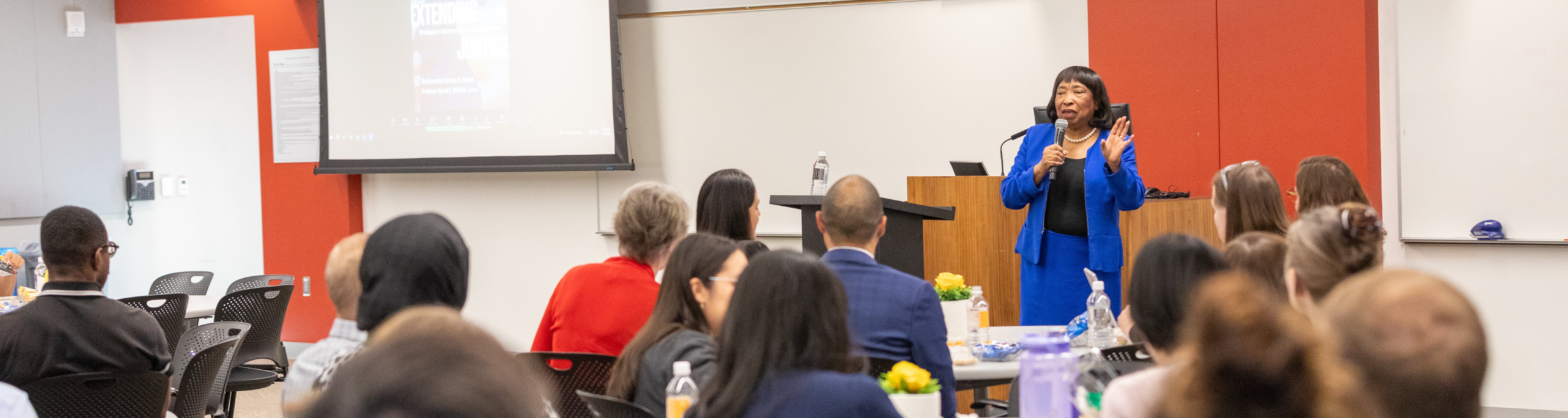 Honorable Bernice B. Donald speaking to students and faculty at ASU Law during the annual John P. Morris Memorial Lecture