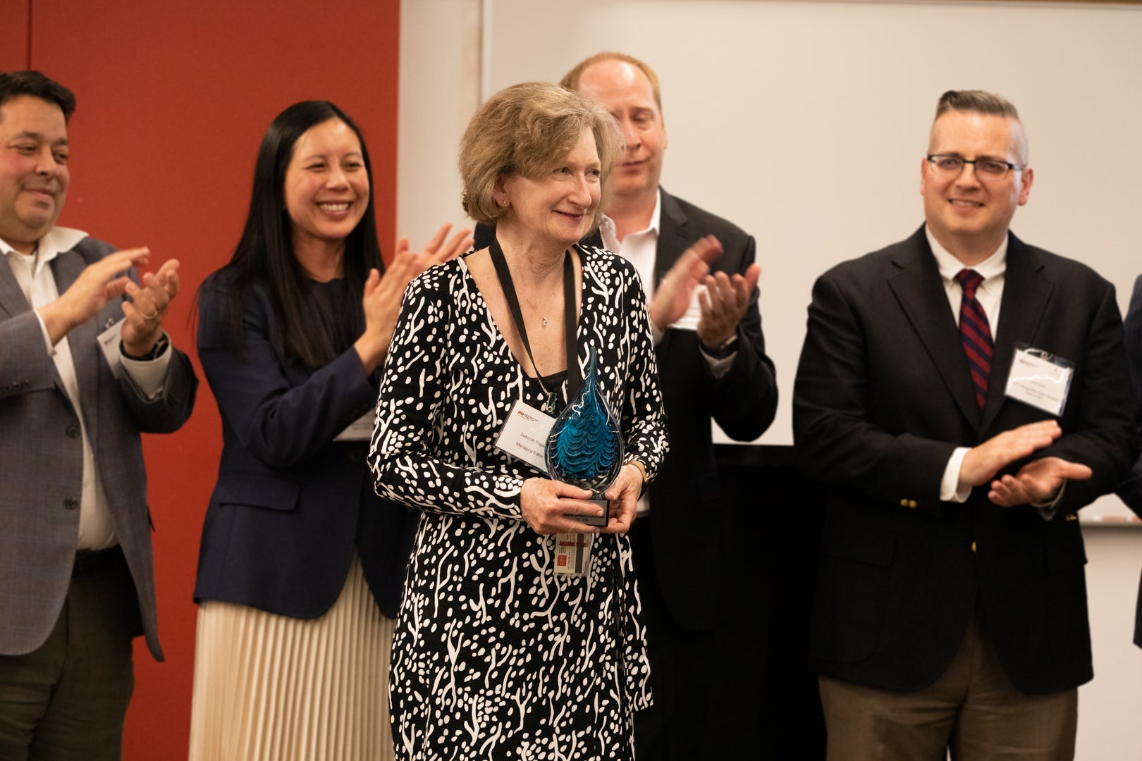  Jurimetrics alumni made the surprise announcement of The Deb Pogson Prize for Dedication, Excellence and Betterment, named after ASU Law staff Deb Pogson, Jurimetrics’ managing editor since 2005.