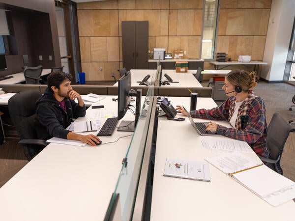 students sitting on desks