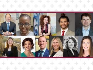 A handful of profile photos of featured alumni.