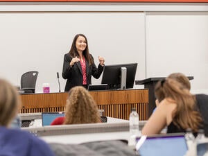 woman in classroom